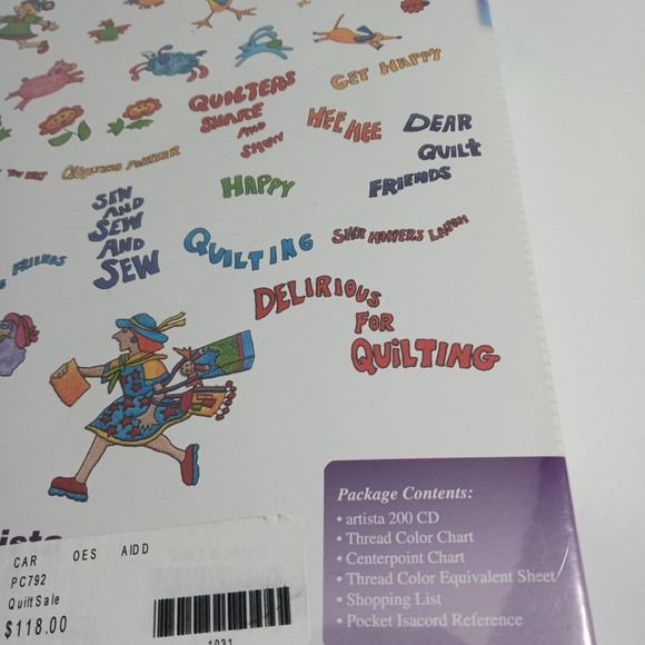 BERNINA Studio 200 Series Embroidery CD Version #792 QUILT SALE by Mary Lou W. - Picture 3 of 5